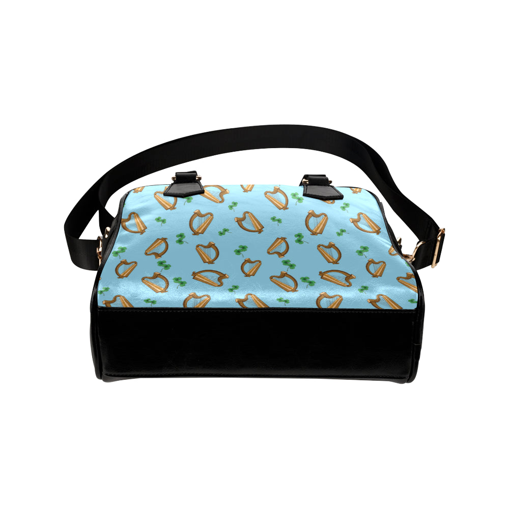 Harp Pattern Print Design 01 Shoulder Handbag