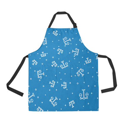 Libra Pattern Print Design 05 Apron with Pocket