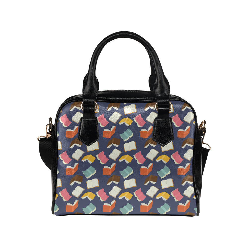 Book Pattern Print Design 01 Shoulder Handbag