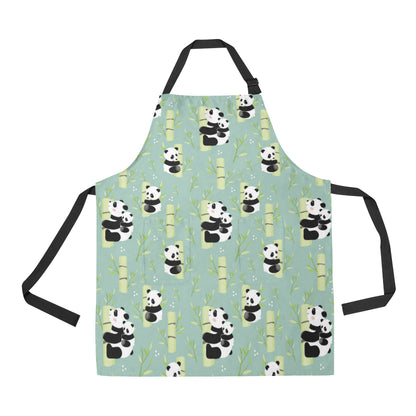 Panda Pattern Print Design A03 Apron with Pocket