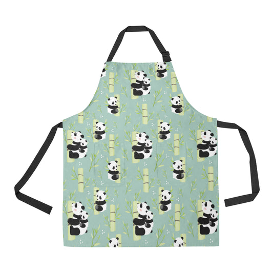 Panda Pattern Print Design A03 Apron with Pocket