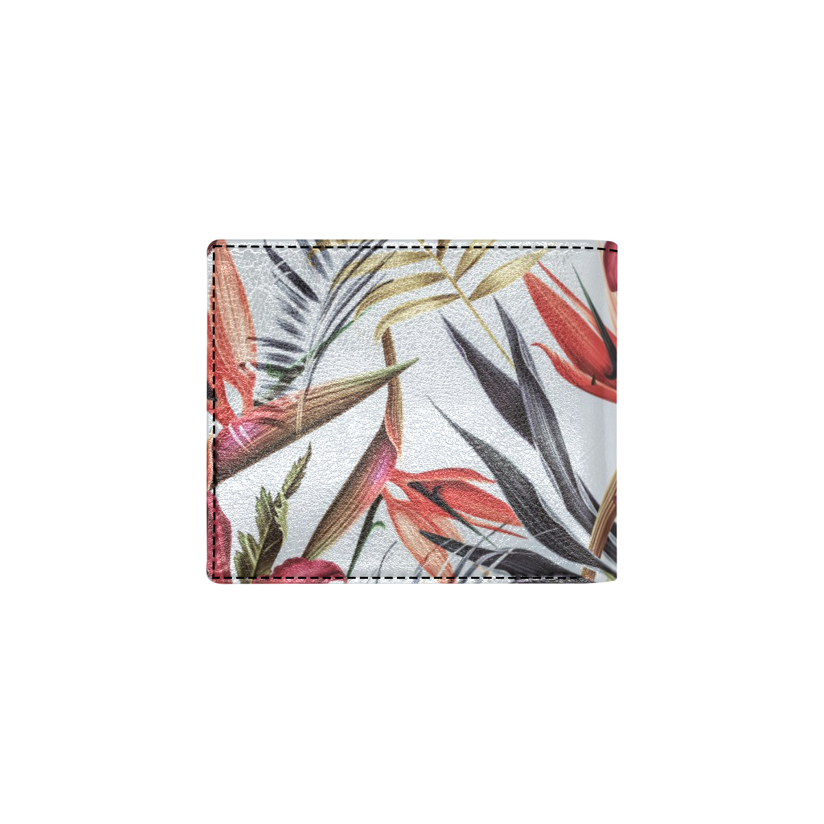 Tropical Flower Pattern Print Design TF021 Men's ID Card Wallet