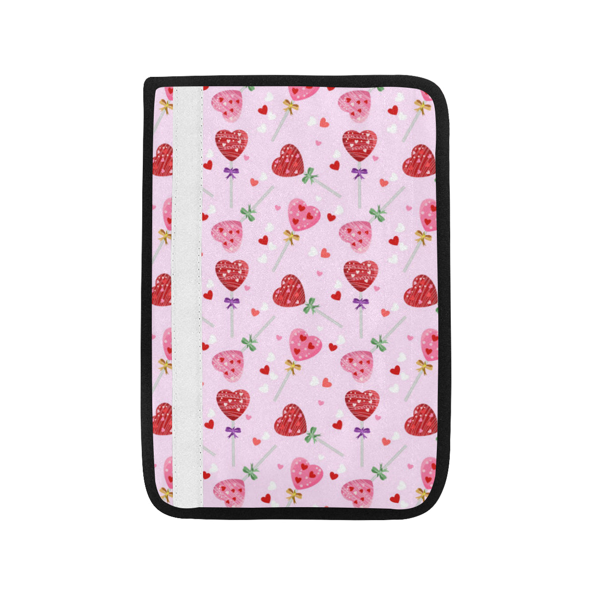 Lollipop Pattern Print Design LL07 Car Seat Belt Cover