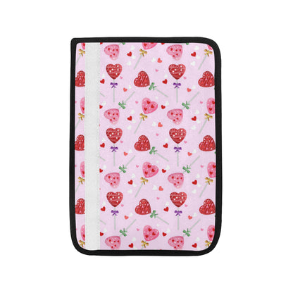 Lollipop Pattern Print Design LL07 Car Seat Belt Cover