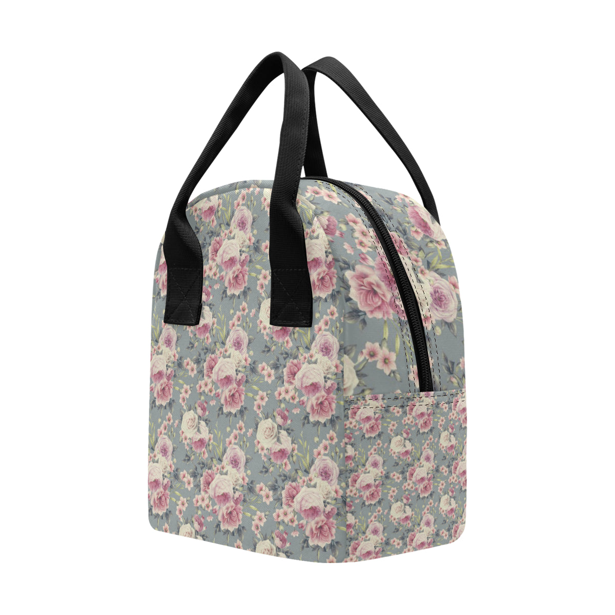 Peony Pattern Print Design PE05 Insulated Lunch Bag