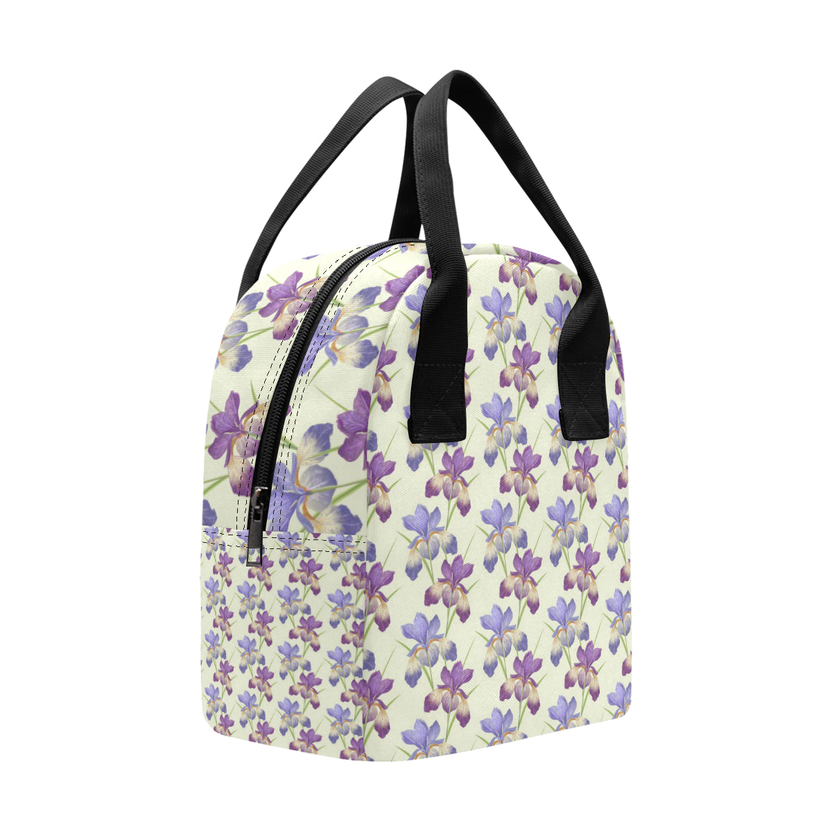 Iris Pattern Print Design IR08 Insulated Lunch Bag
