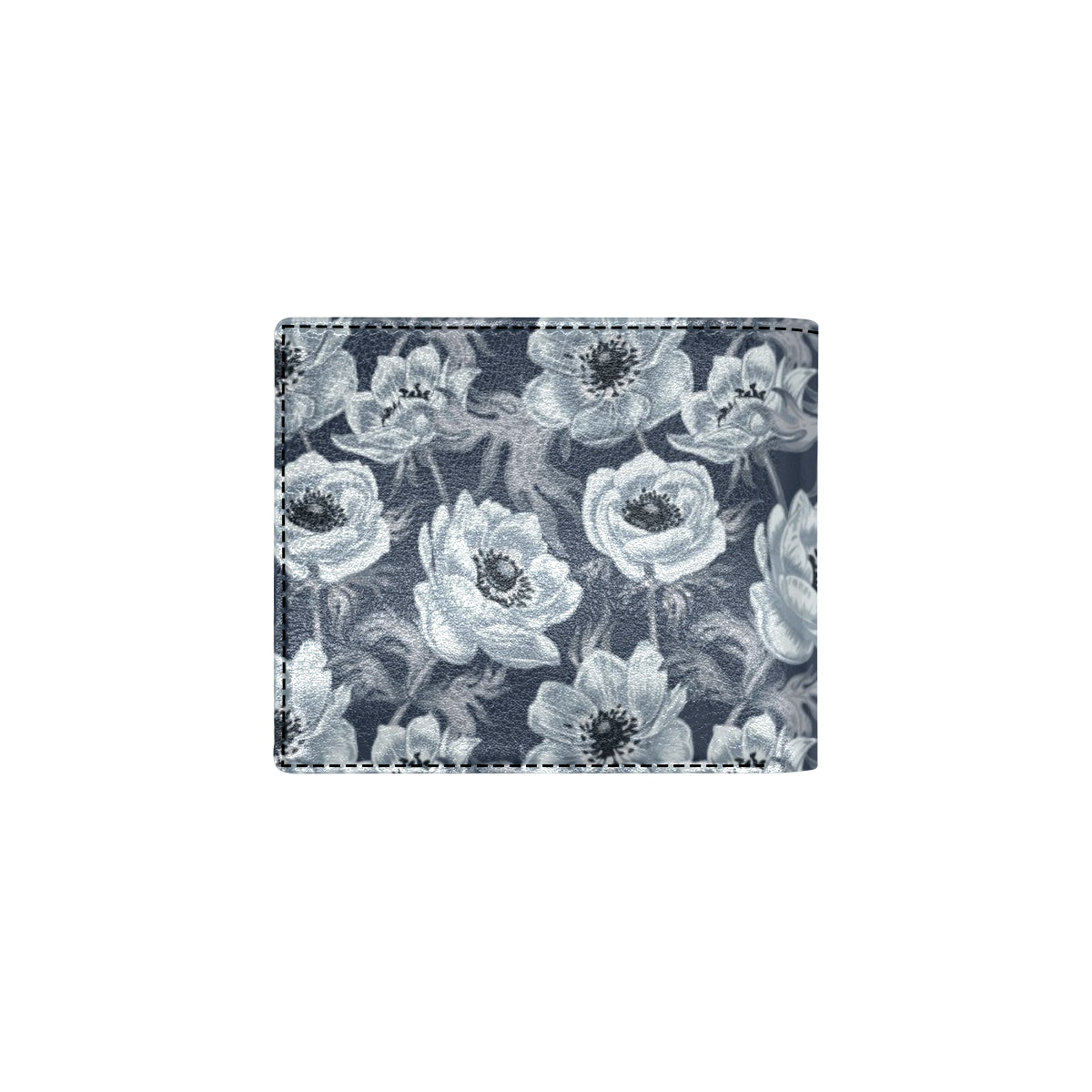 Anemone Pattern Print Design AM09 Men's ID Card Wallet