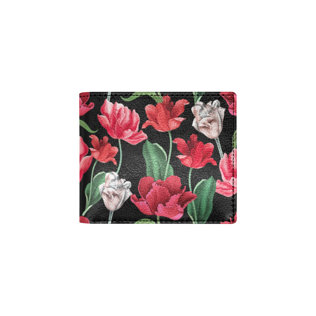 Tulip Pattern Print Design TP08 Men's ID Card Wallet