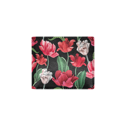 Tulip Pattern Print Design TP08 Men's ID Card Wallet