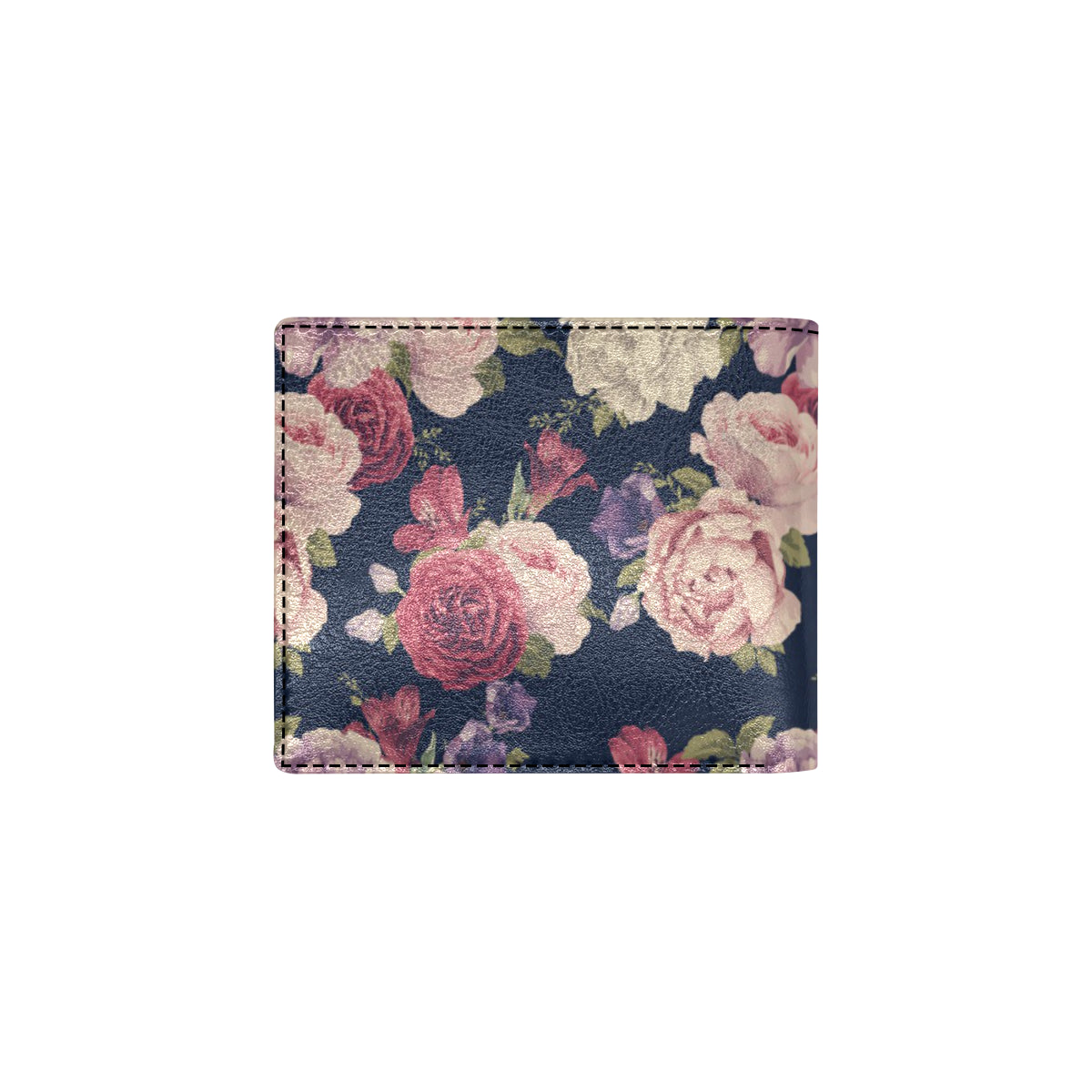 Peony Pattern Print Design PE03 Men's ID Card Wallet