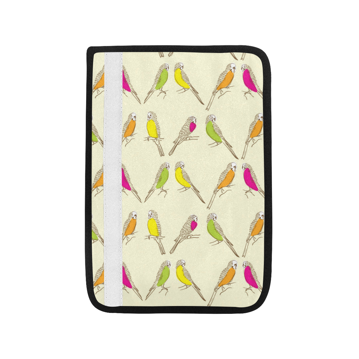 Parakeet Pattern Print Design A01 Car Seat Belt Cover