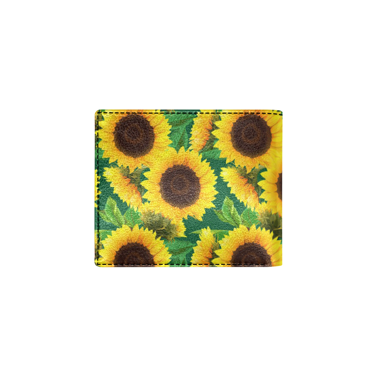 Sunflower Pattern Print Design SF02 Men's ID Card Wallet