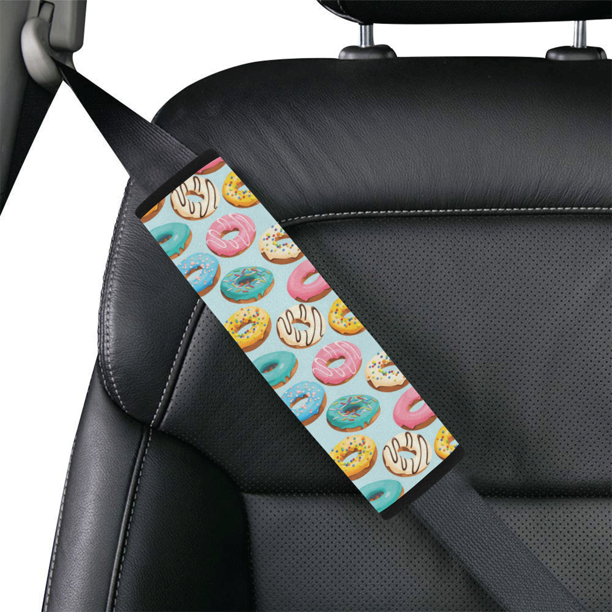 Donut Pattern Print Design DN05 Car Seat Belt Cover