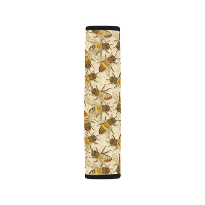 Bee Pattern Print Design BEE05 Car Seat Belt Cover