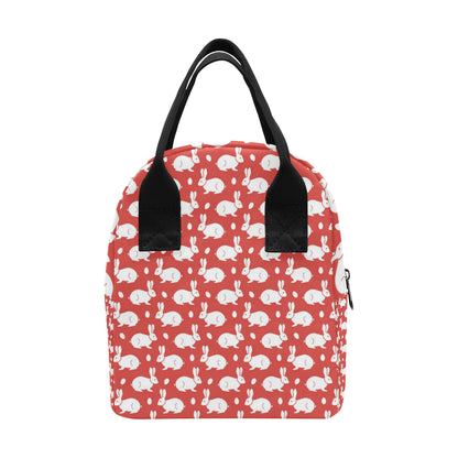 Rabbit Pattern Print Design RB017 Insulated Lunch Bag