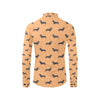 Dachshund Draw Print Pattern Men's Long Sleeve Shirt