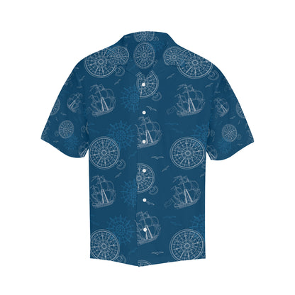 Nautical Pattern Print Design A04 Men's Hawaiian Shirt