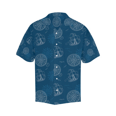 Nautical Pattern Print Design A04 Men's Hawaiian Shirt