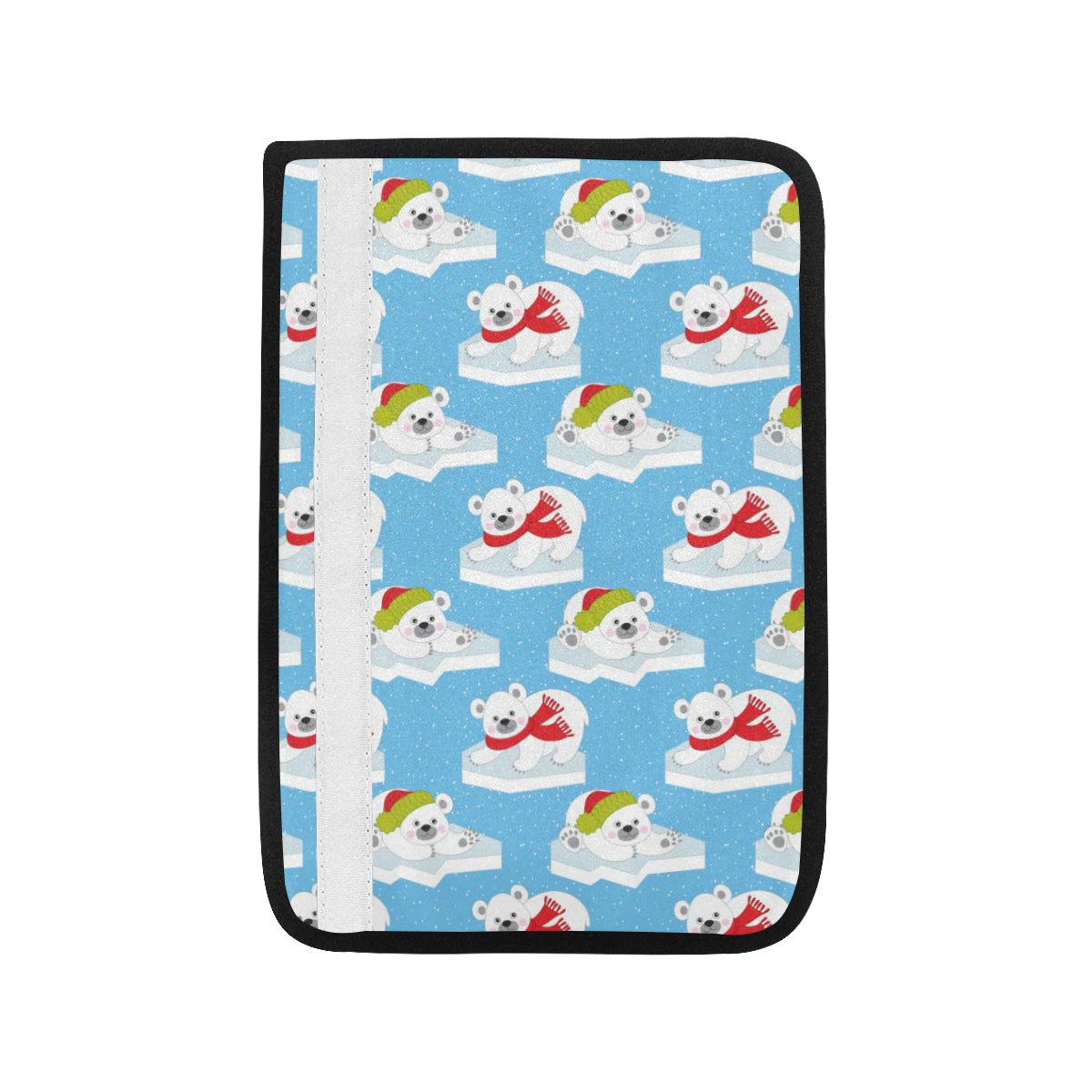 Polar Bear Pattern Print Design PB06 Car Seat Belt Cover