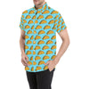 Taco Pattern Print Design TC03 Men's Short Sleeve Button Up Shirt