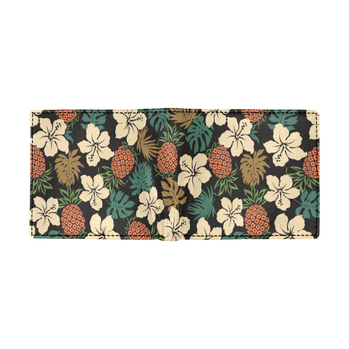 Hawaiian Themed Pattern Print Design H08 Men's ID Card Wallet
