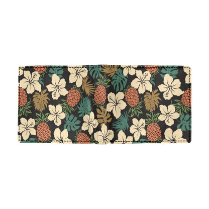 Hawaiian Themed Pattern Print Design H08 Men's ID Card Wallet