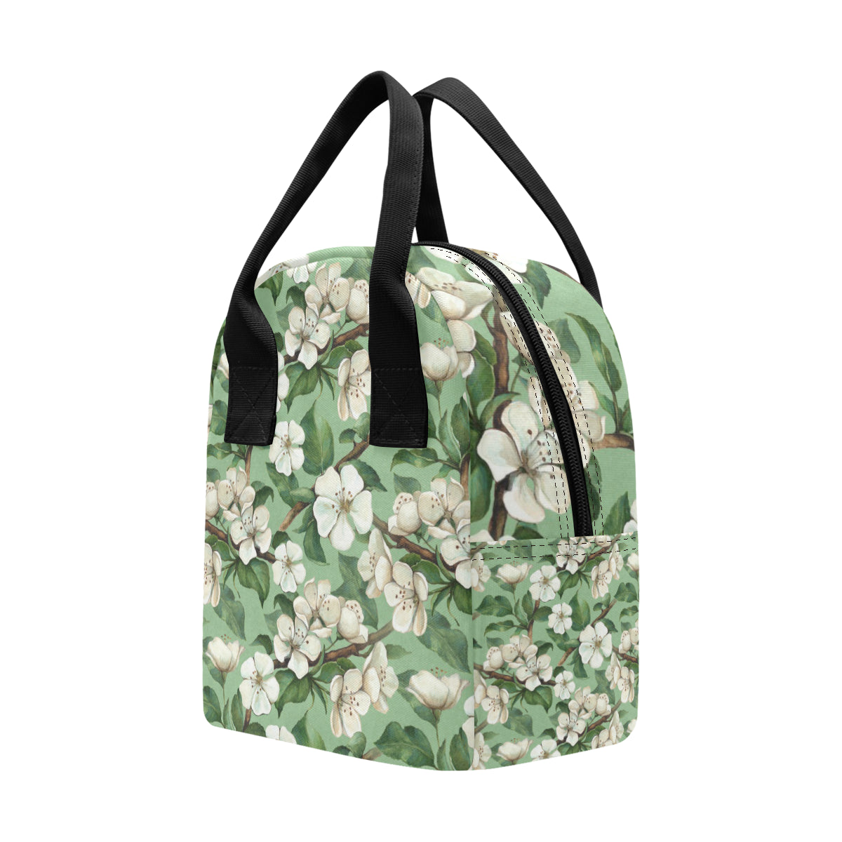 Apple blossom Pattern Print Design AB02 Insulated Lunch Bag