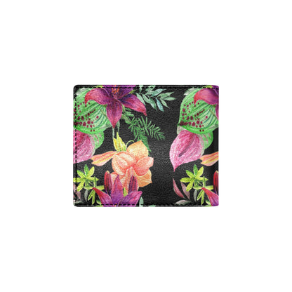 Amaryllis Pattern Print Design AL09 Men's ID Card Wallet
