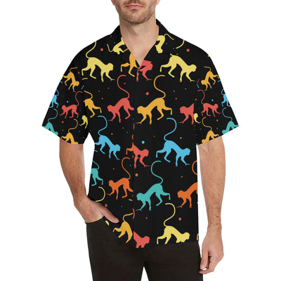 Monkey Pattern Print Design 01 Men's Hawaiian Shirt