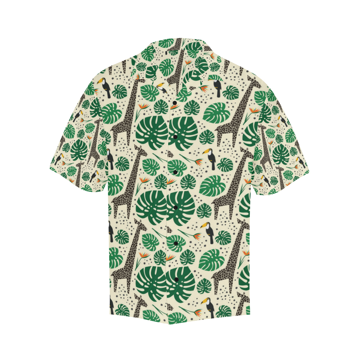 Rainforest Giraffe Pattern Print Design A02 Men's Hawaiian Shirt