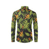 Bird Of Paradise Pattern Print Design BOP013 Men's Long Sleeve Shirt