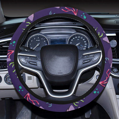 Sea Turtle Color Smile Steering Wheel Cover with Elastic Edge