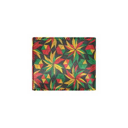 Rastafarian Pattern Print Design A03 Men's ID Card Wallet