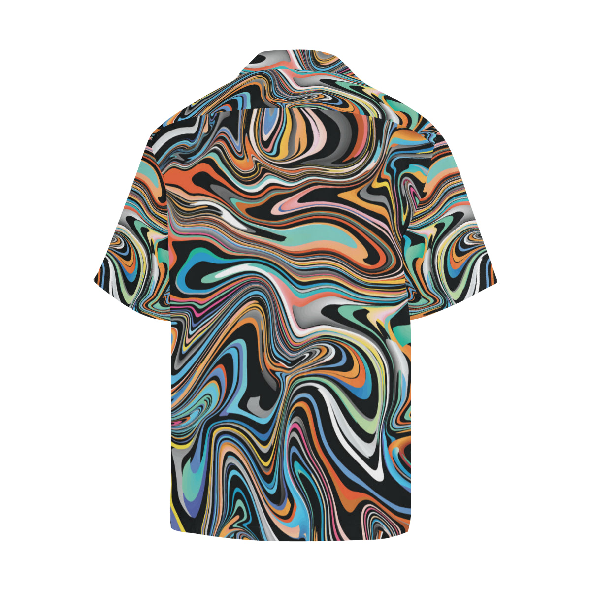 Liquid Pattern Print Design 02 Men's Hawaiian Shirt