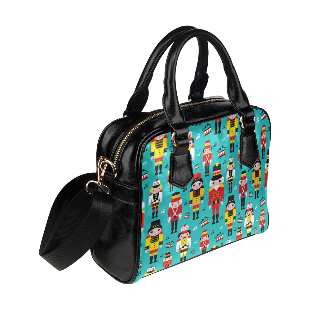 Nutcracker Pattern Print Design A03 Shoulder Handbag