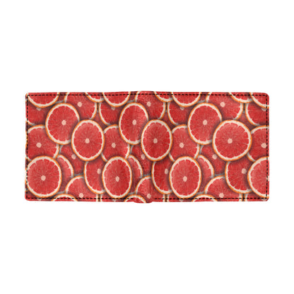 Grapefruit Pattern Print Design GF05 Men's ID Card Wallet