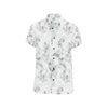 Marble Pattern Print Design 01 Men's Short Sleeve Button Up Shirt