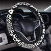 Yin Yang Spiral Design Print Steering Wheel Cover with Elastic Edge