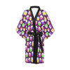 Cupcake Pattern Print Design CP07 Women's Short Kimono