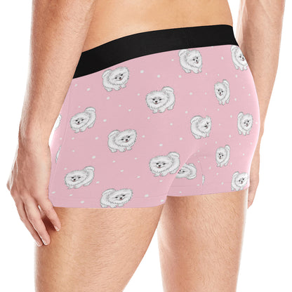 Pomeranians Pattern Print Design A02 Men's Boxer Briefs