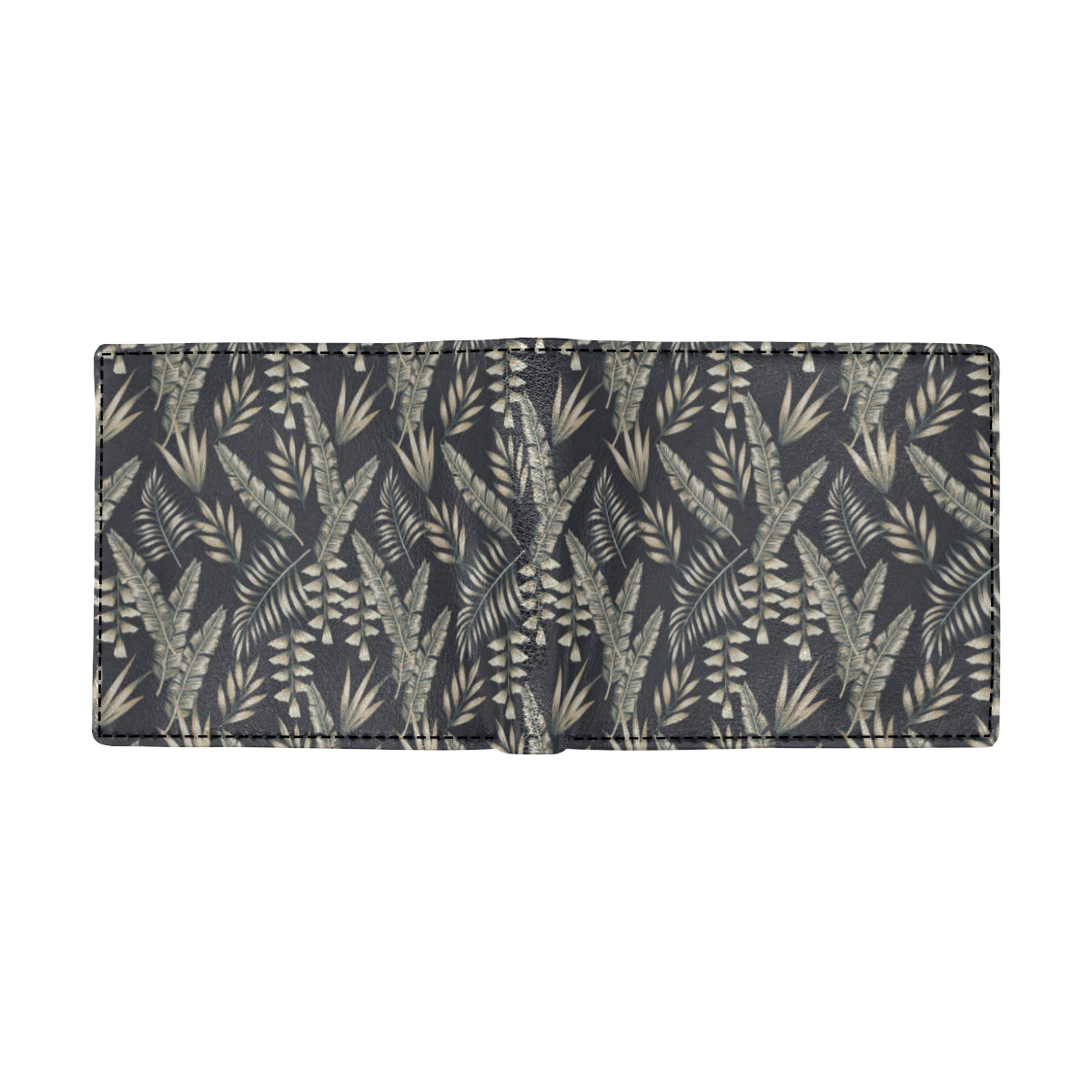 Banana Leaf Pattern Print Design 07 Men's ID Card Wallet