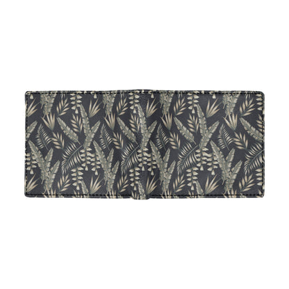 Banana Leaf Pattern Print Design 07 Men's ID Card Wallet