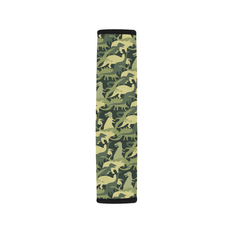 Camouflage Dinosaur Pattern Print Design 03 Car Seat Belt Cover