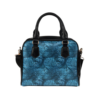 Jean Tropical Pattern Print Design 04 Shoulder Handbag