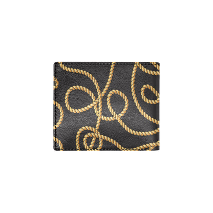 Rope Pattern Print Design A04 Men's ID Card Wallet