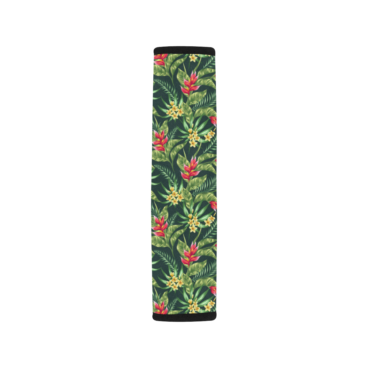 Tropical Folower Red Heliconia Print Car Seat Belt Cover