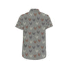 Chicken Pattern Print Design 01 Men's Short Sleeve Button Up Shirt