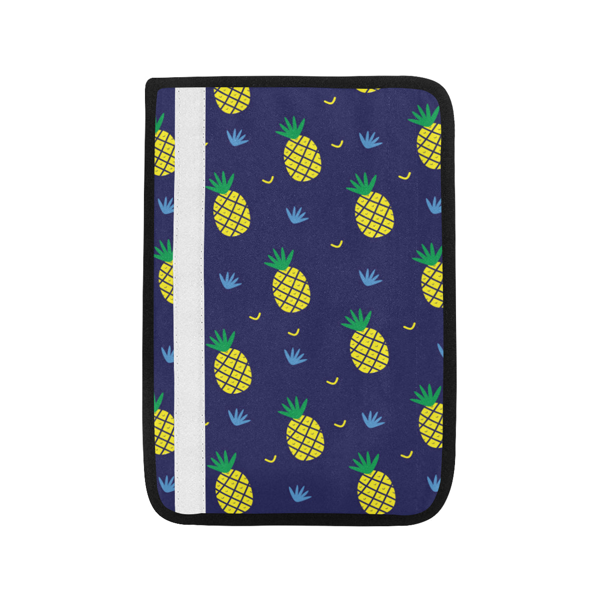 Pineapple Pattern Print Design A01 Car Seat Belt Cover