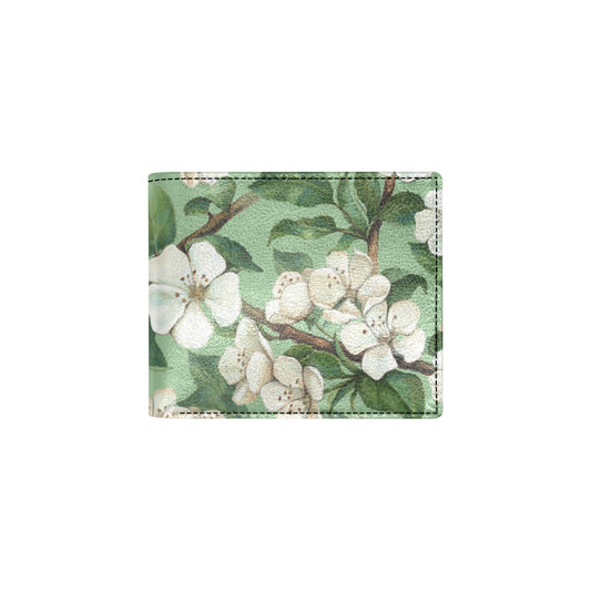 Apple blossom Pattern Print Design AB02 Men's ID Card Wallet