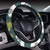 Llama Cactus Pattern Print Design 02 Steering Wheel Cover with Elastic Edge